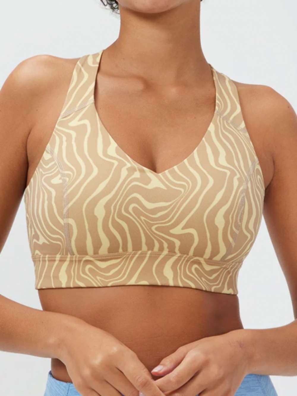Outdoor Voices Circuit Bra 34C Pampas Swirl Run Hike Climb Lift
